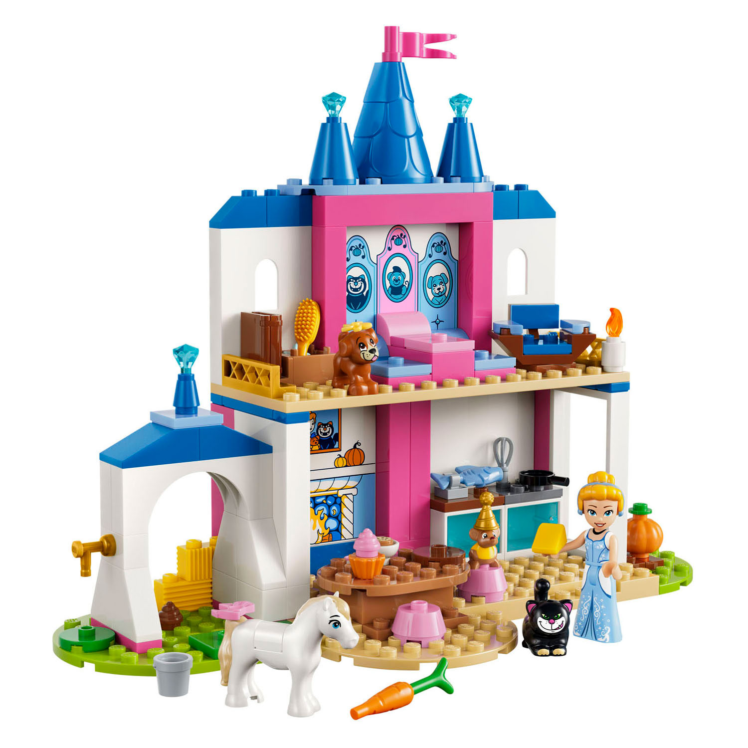 LEGO Disney Princess 43283 Cinderellas Schloss mit Tierfreunden
