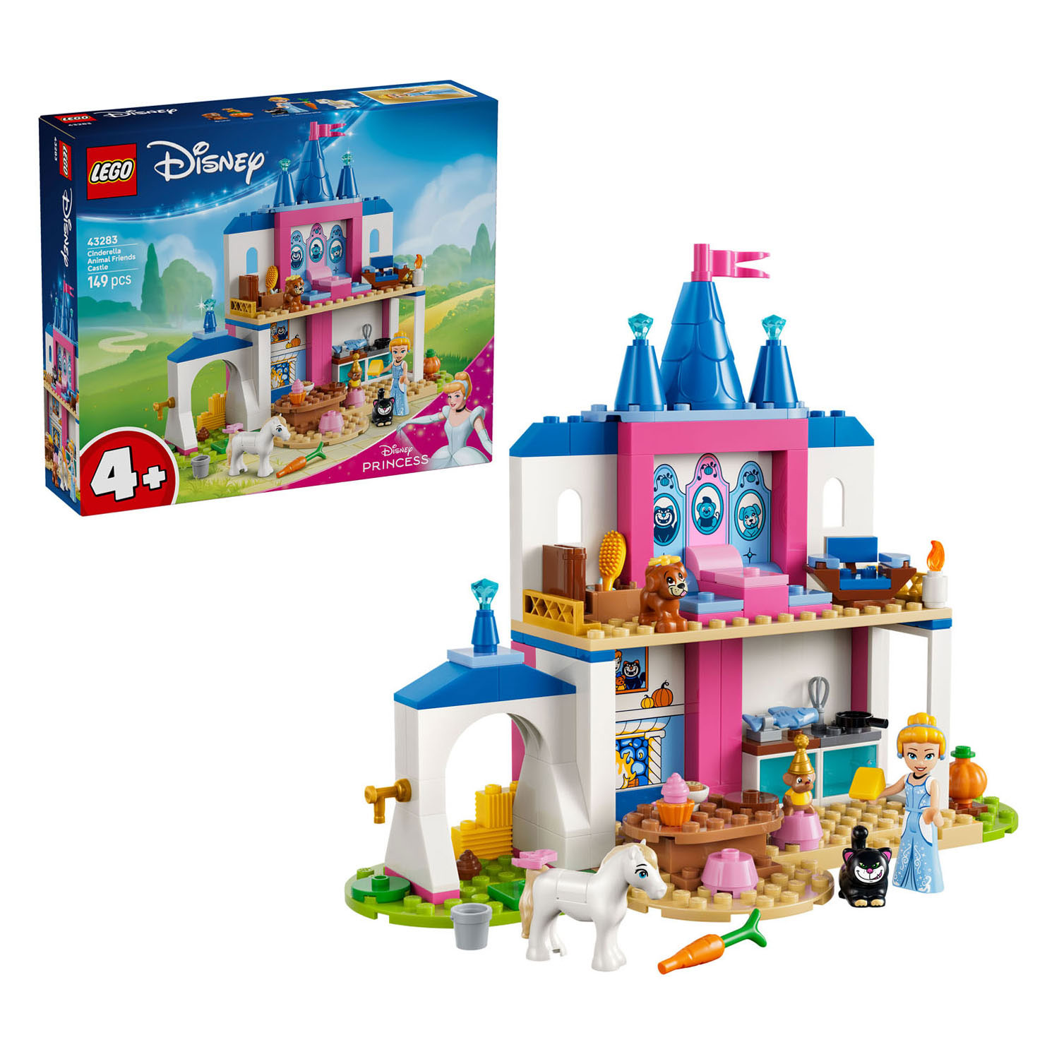LEGO Disney Princess 43283 Cinderellas Schloss mit Tierfreunden