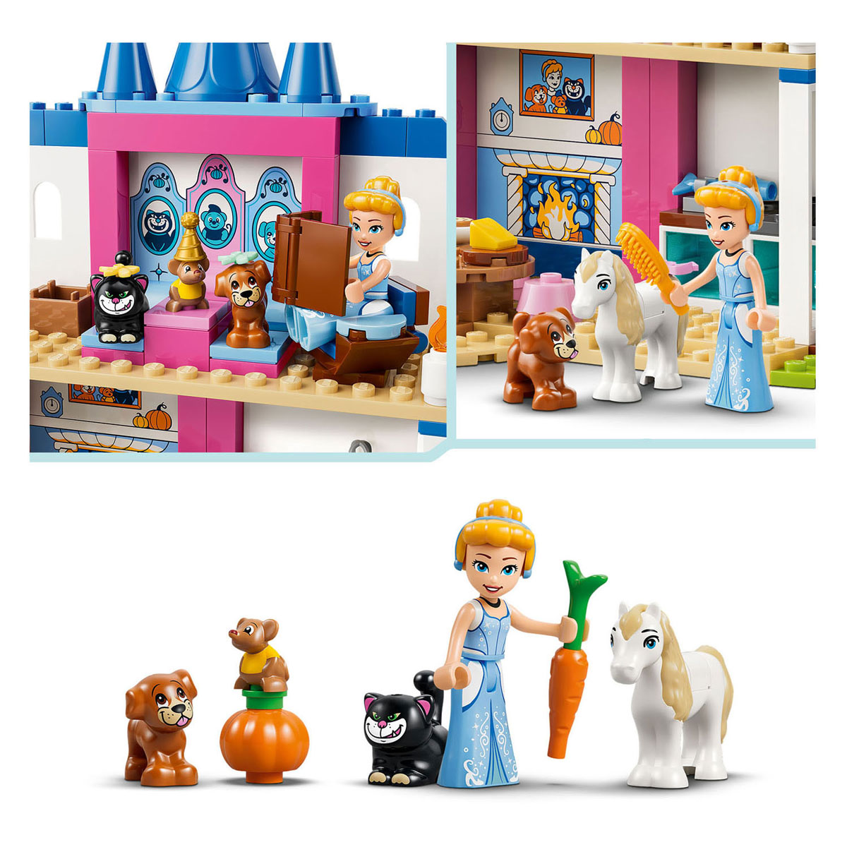 LEGO Disney Princess 43283 Cinderellas Schloss mit Tierfreunden