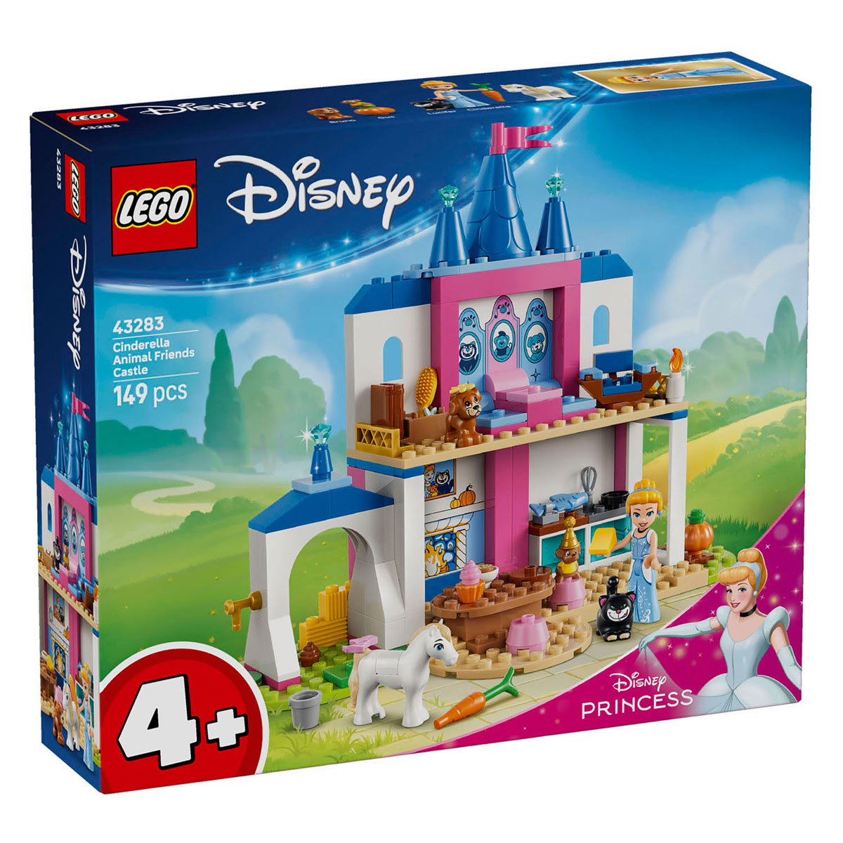 LEGO Disney Princess 43283 Cinderellas Schloss mit Tierfreunden