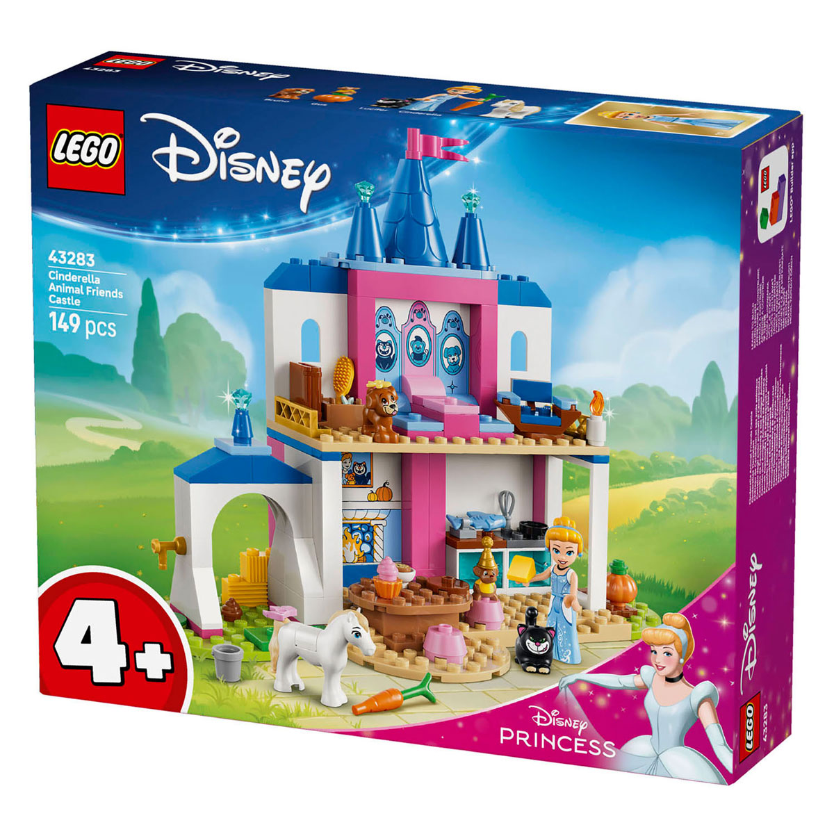 LEGO Disney Princess 43283 Cinderellas Schloss mit Tierfreunden