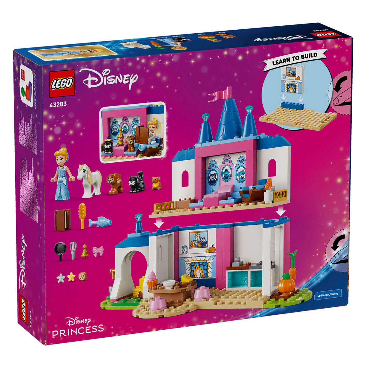 LEGO Disney Princess 43283 Cinderellas Schloss mit Tierfreunden