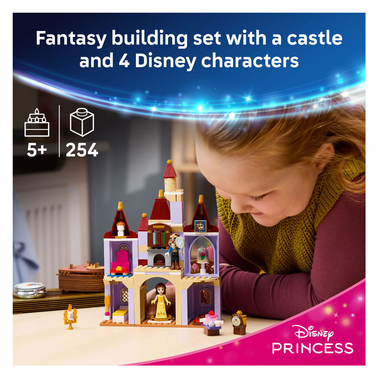 LEGO Disney Princess 43289 Het Betoverde Kasteel van Belle en het Beest