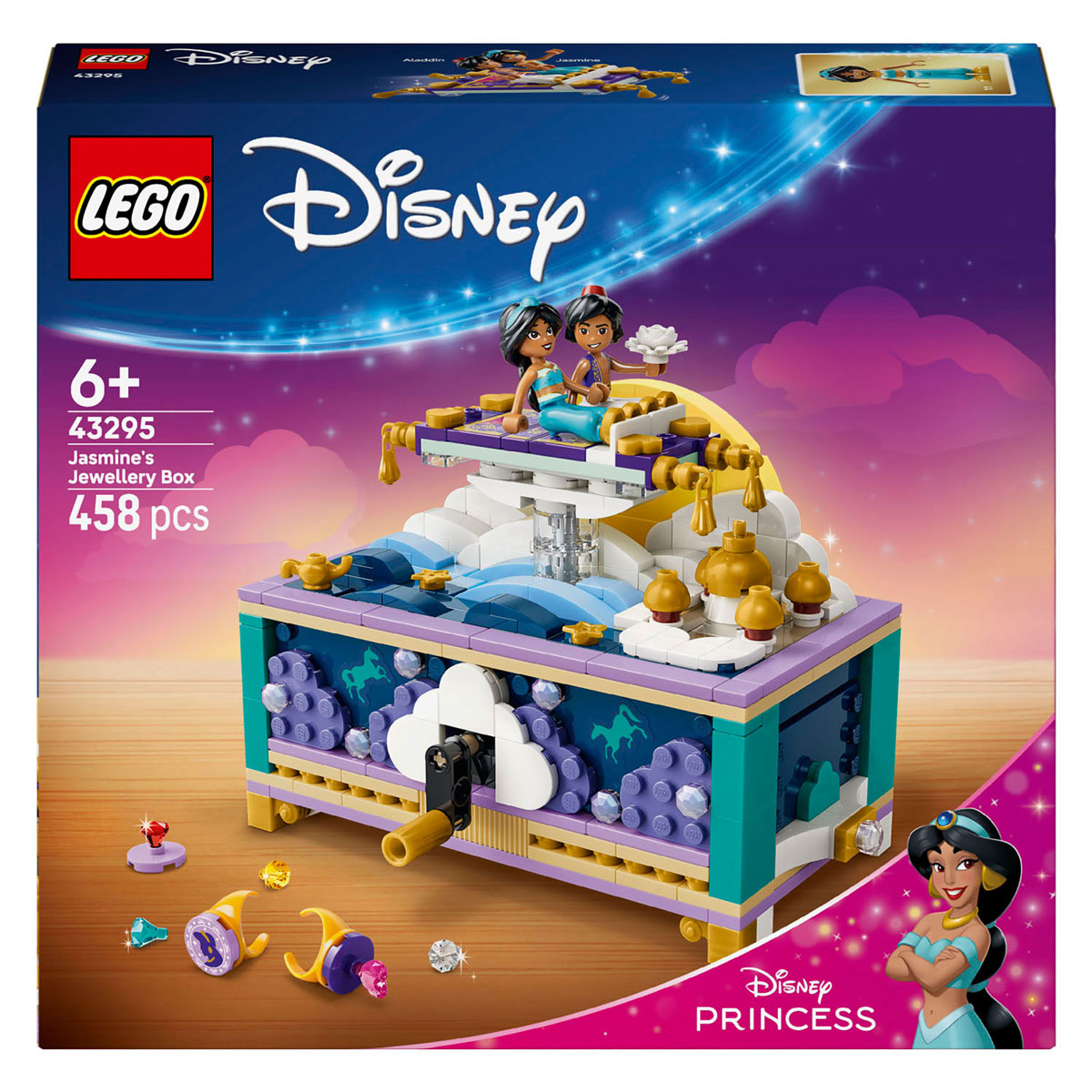 LEGO Disney Princess 43295 Jasmines Sieradendoos