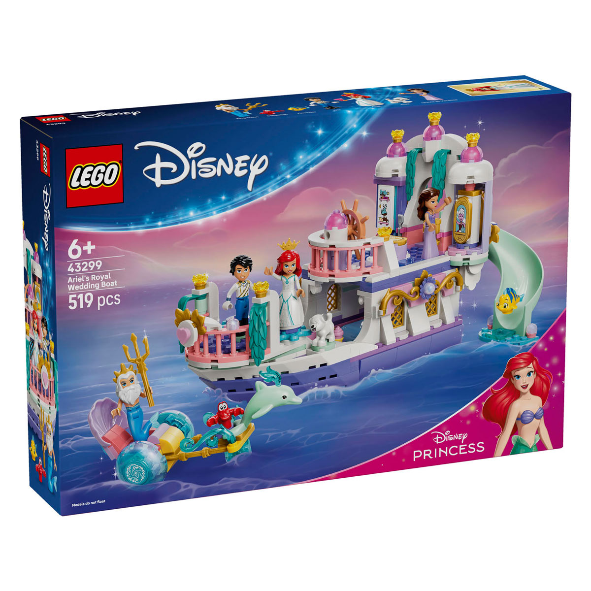 LEGO Disney Princess 43299 Ariels Koninklijke Trouwboot