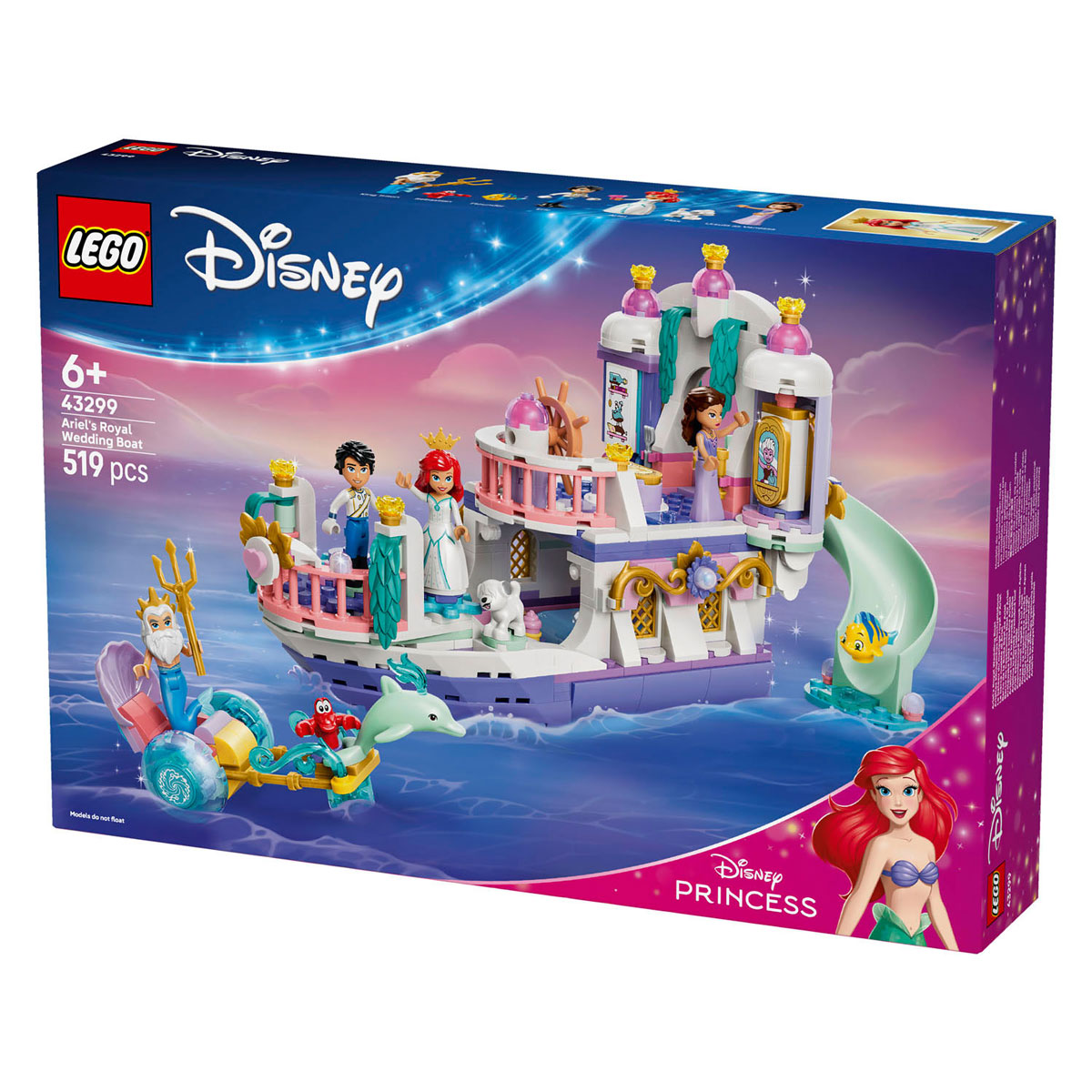 LEGO Disney Princess 43299 Ariels Koninklijke Trouwboot