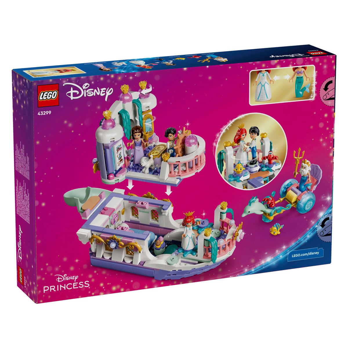 LEGO Disney Princess 43299 Ariels Koninklijke Trouwboot