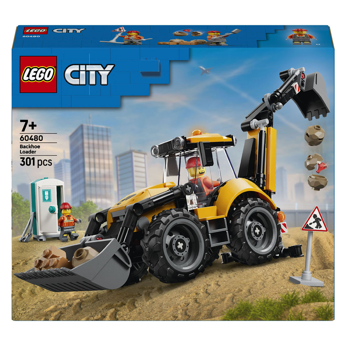 LEGO City 60480 Gele Graaflaadmachine