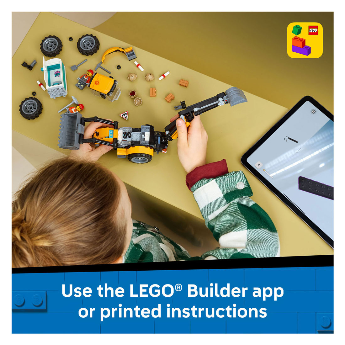 LEGO City 60480 Gele Graaflaadmachine