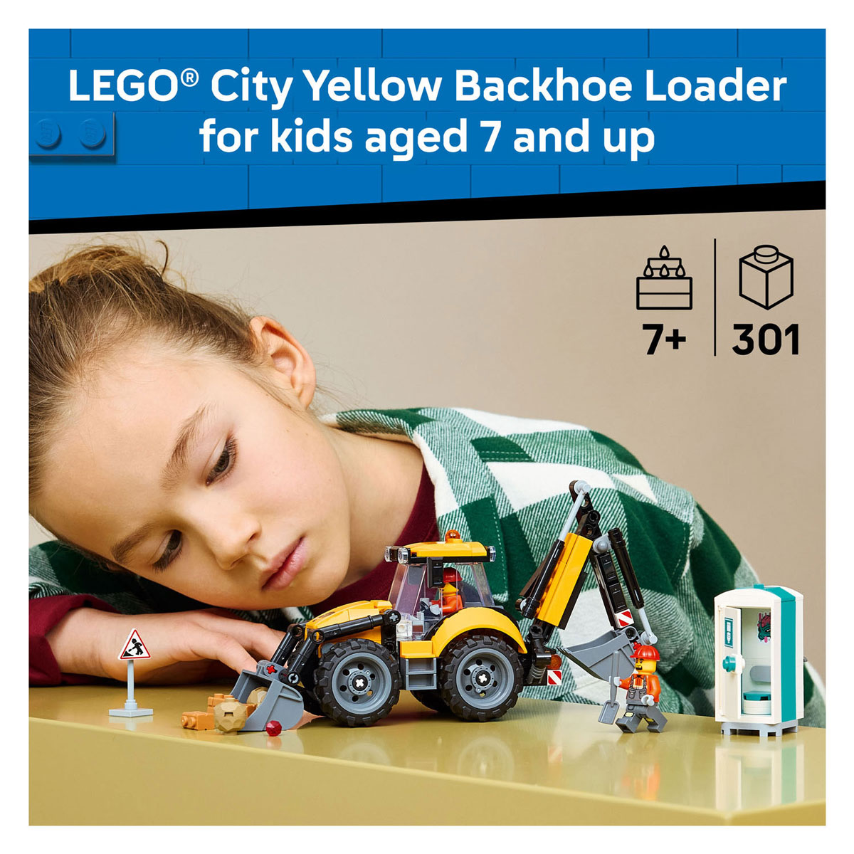 LEGO City 60480 Gele Graaflaadmachine