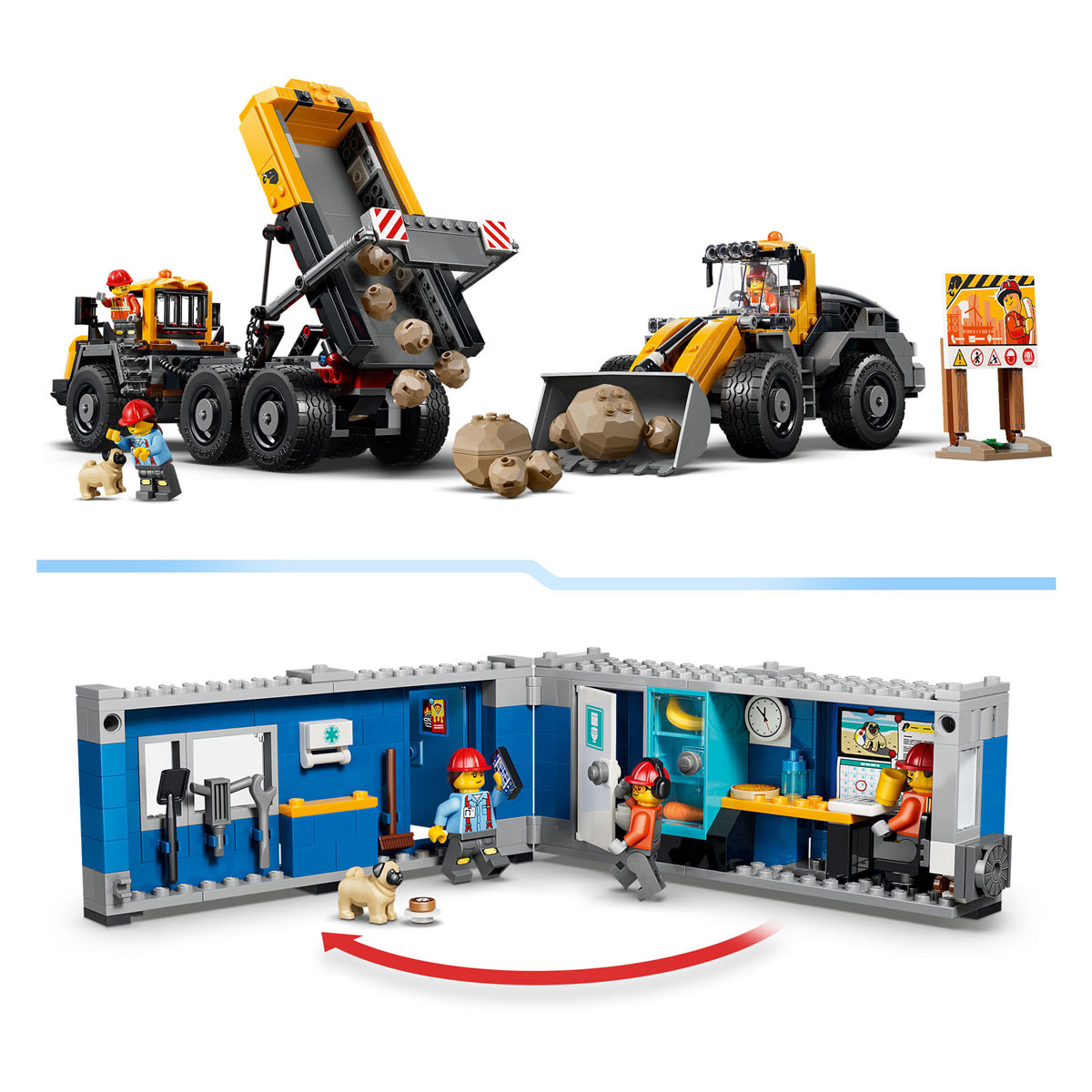 LEGO City 60494 Kiepwagen en Voorlader