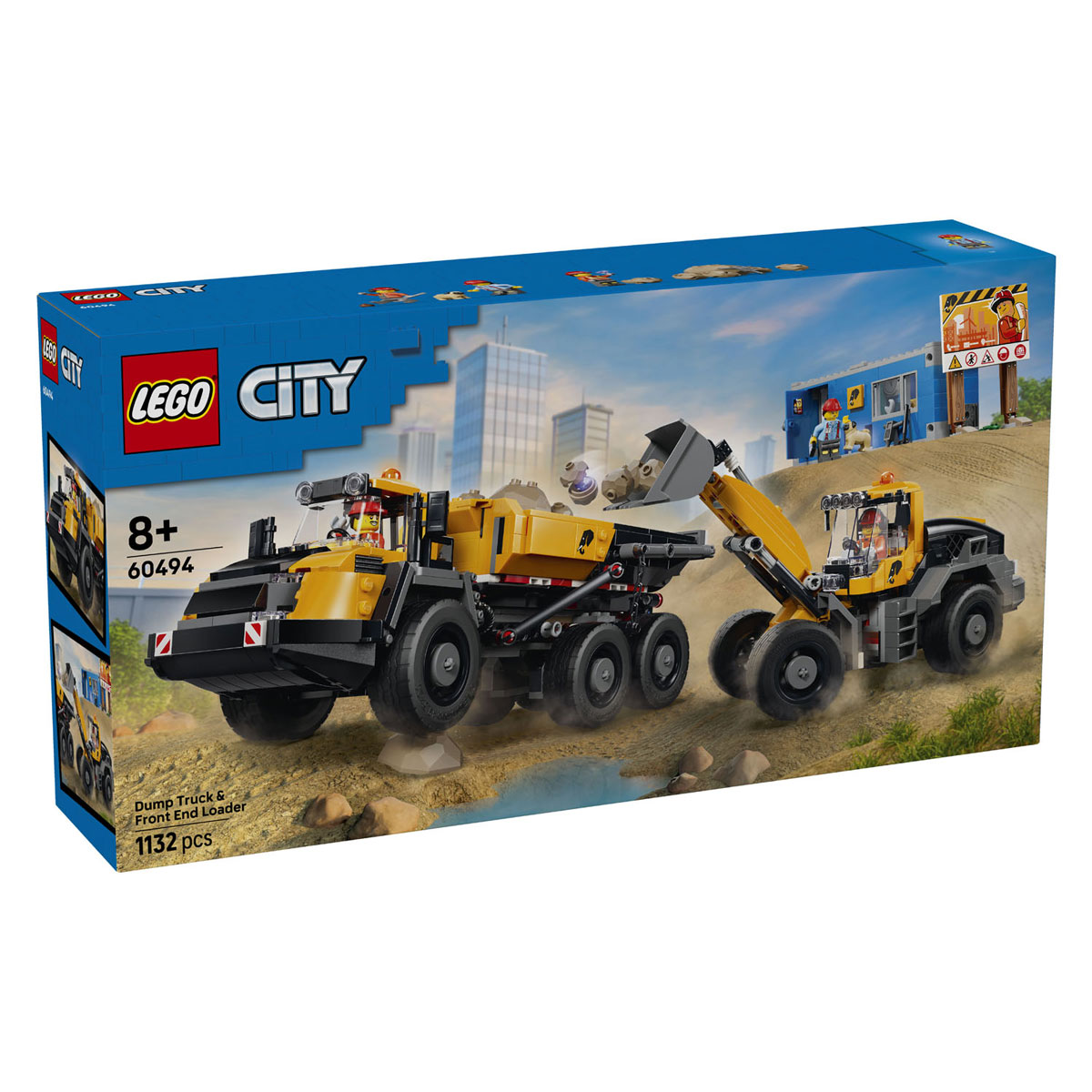 LEGO City 60494 Kiepwagen en Voorlader