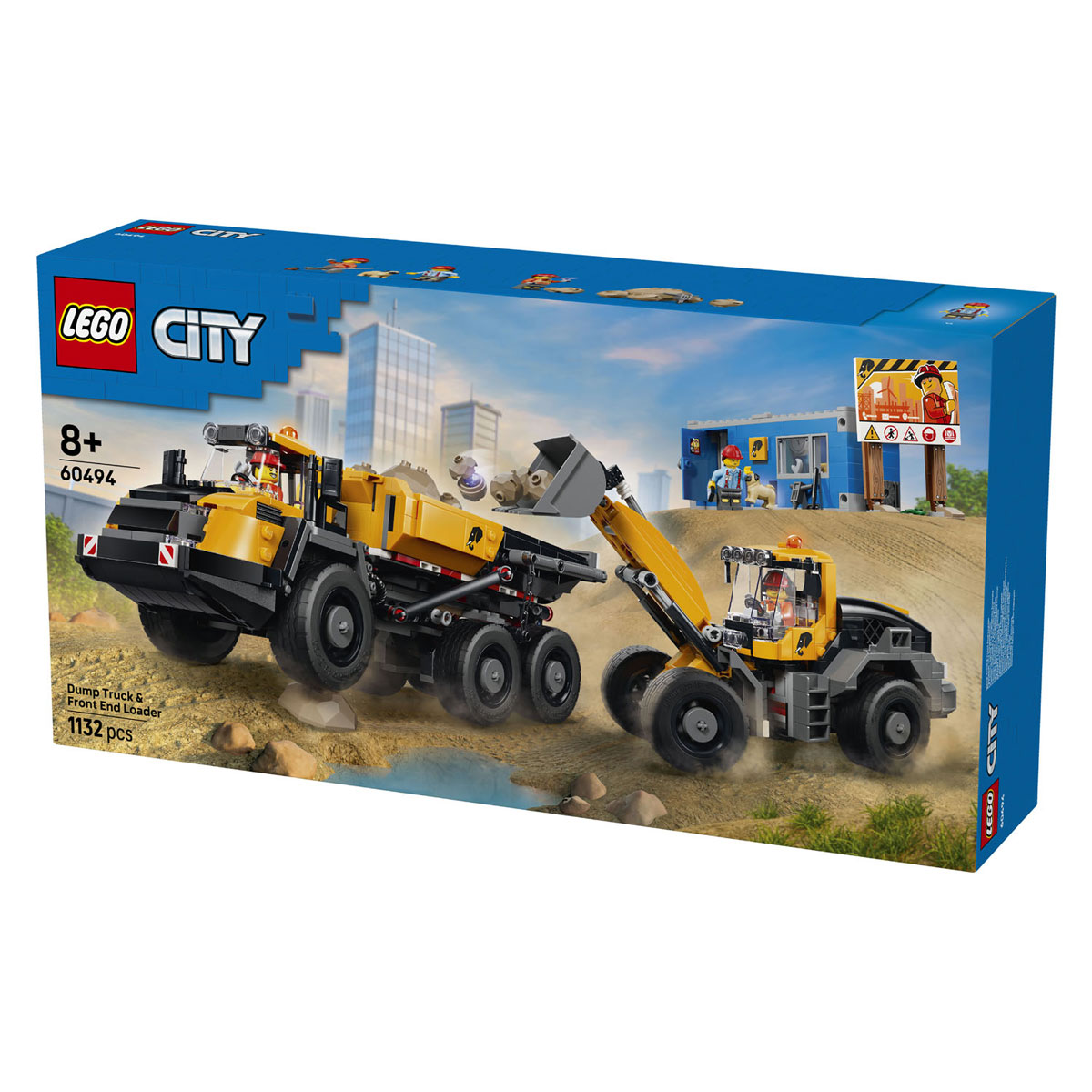 LEGO City 60494 Kiepwagen en Voorlader