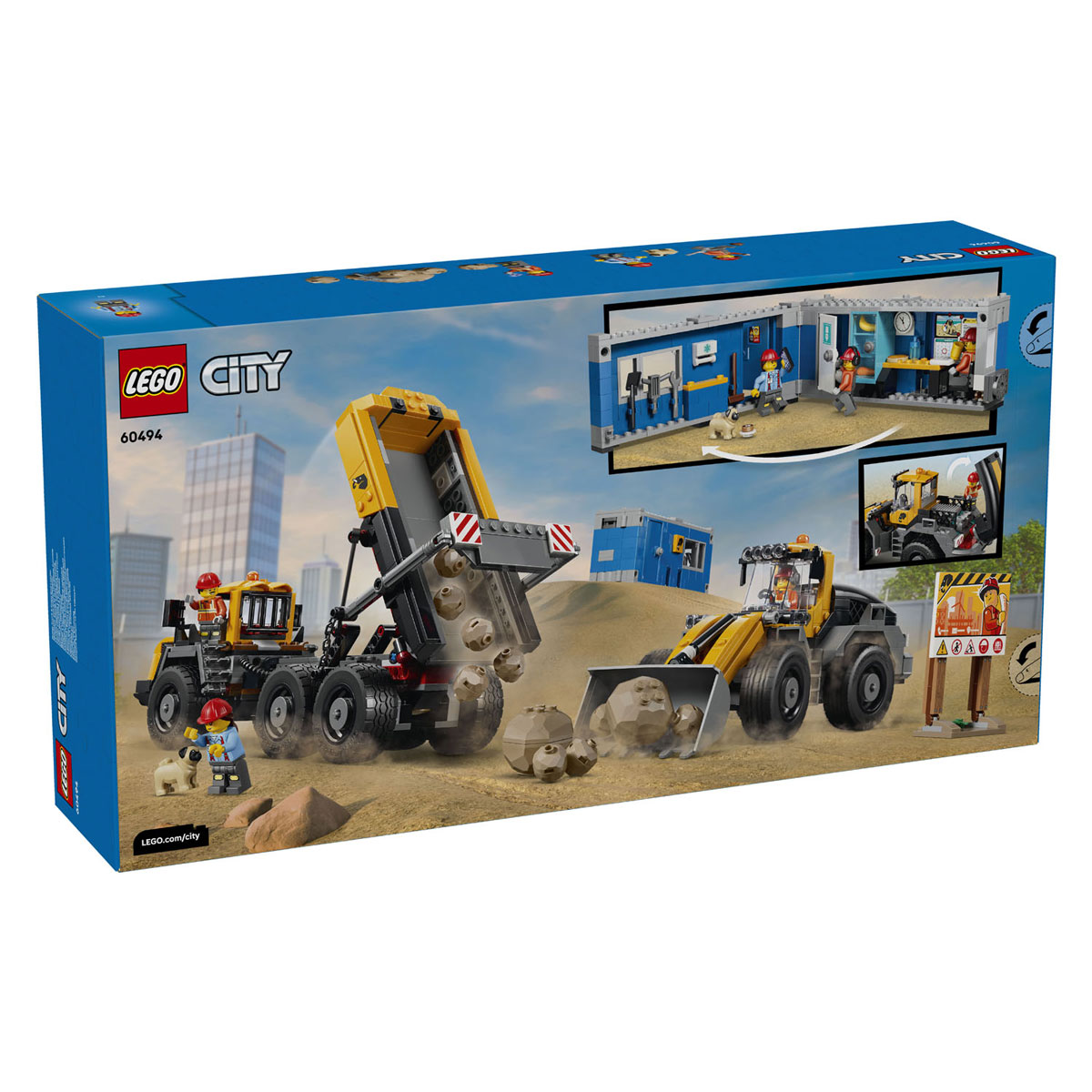 LEGO City 60494 Kiepwagen en Voorlader