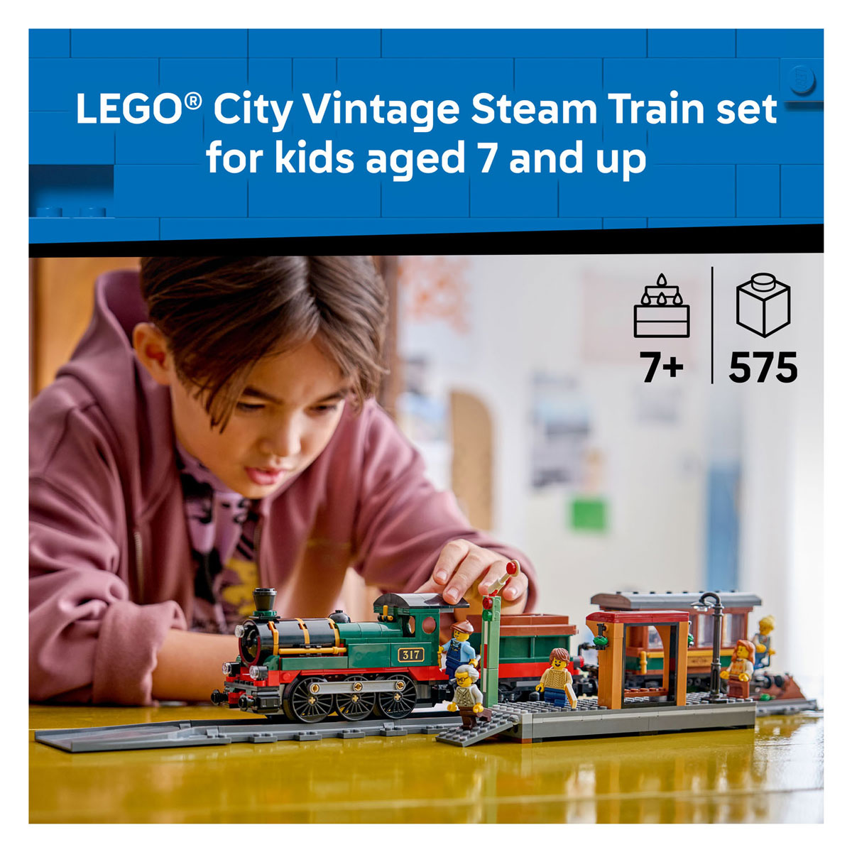 LEGO City 60511 Vintage Stoomtrein