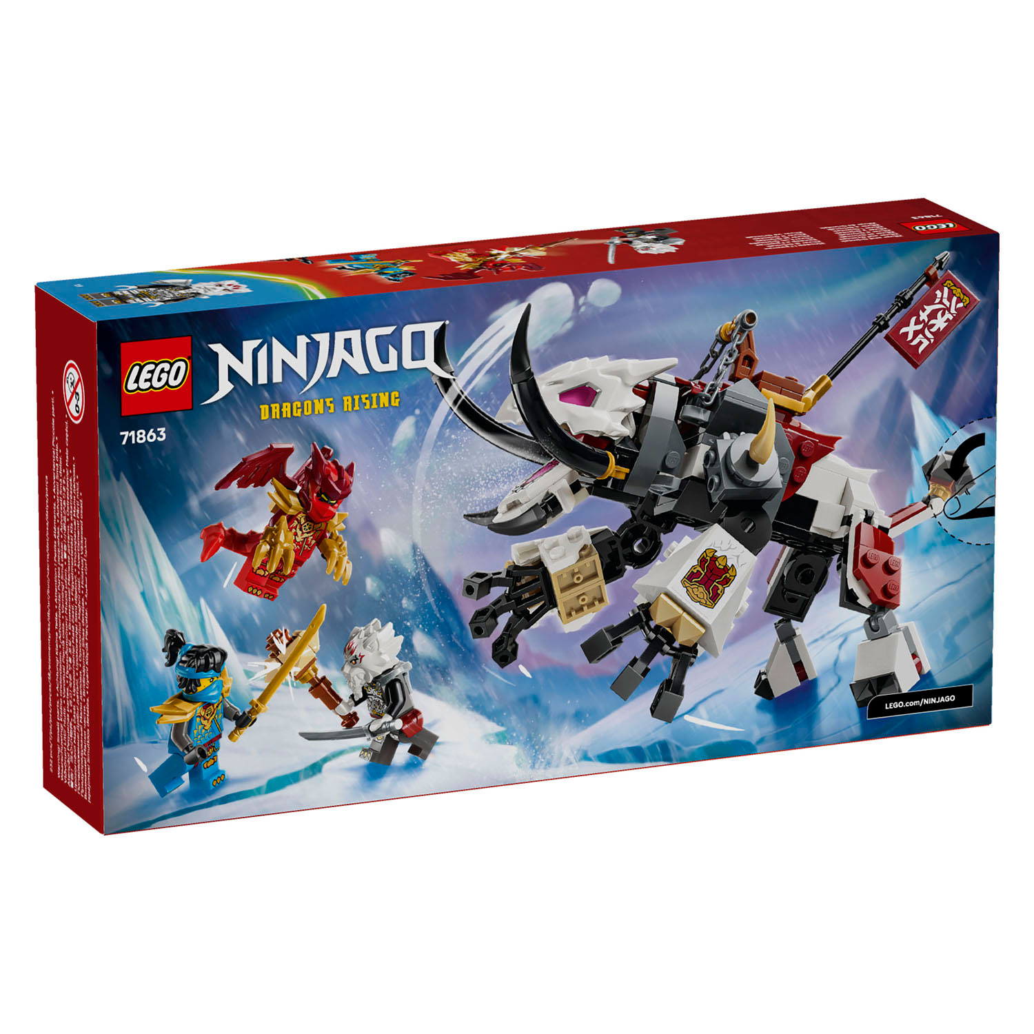 LEGO Ninjago 71863 Zilvar en Grimtak het Drakenbeest