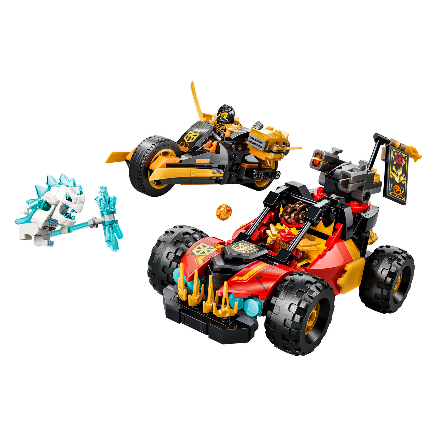 LEGO Ninjago 71864 Kai en Cole's Combivoertuigen