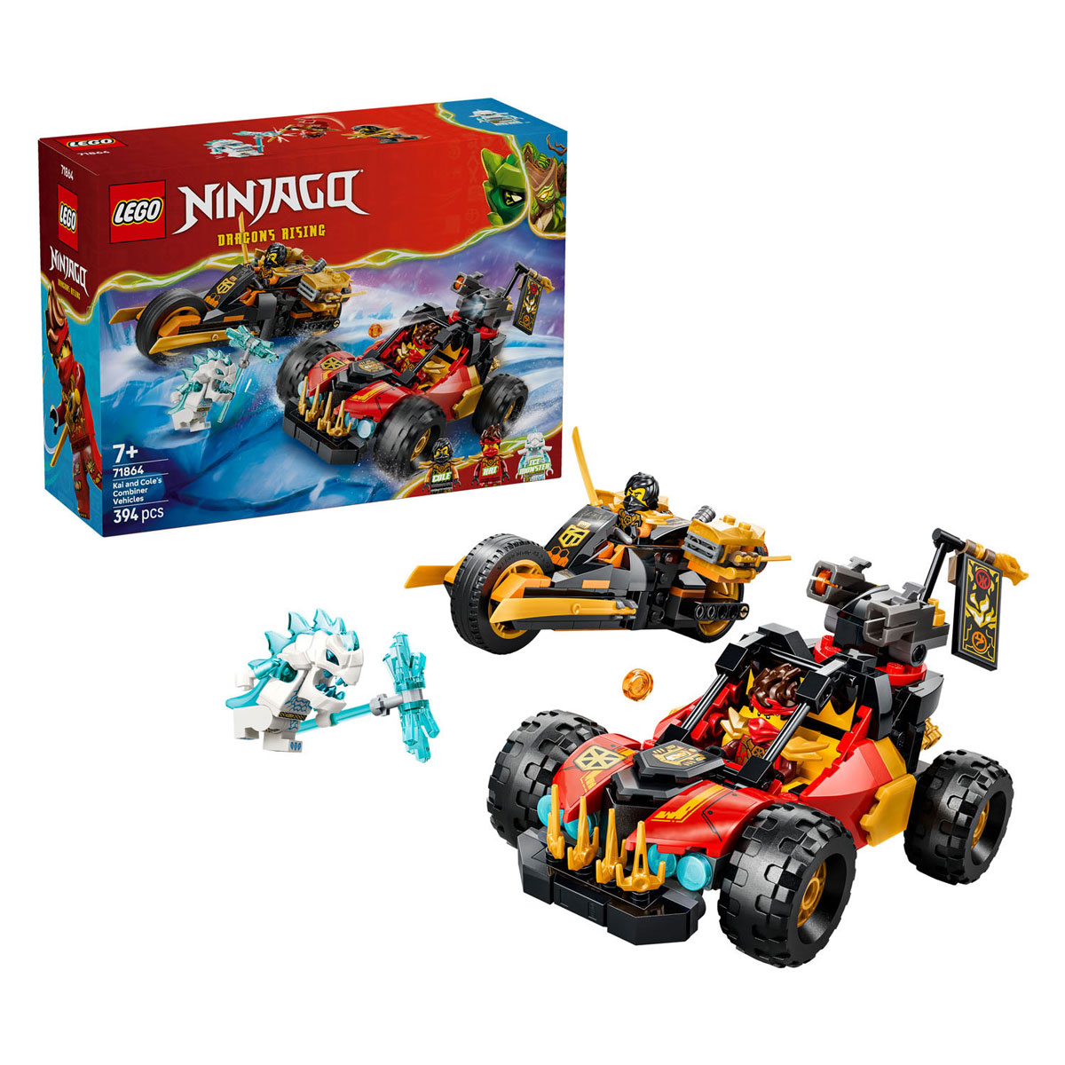 LEGO Ninjago 71864 Kai en Cole's Combivoertuigen