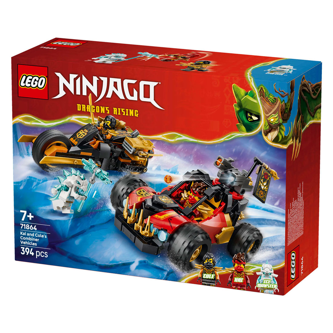 LEGO Ninjago 71864 Kai en Cole's Combivoertuigen