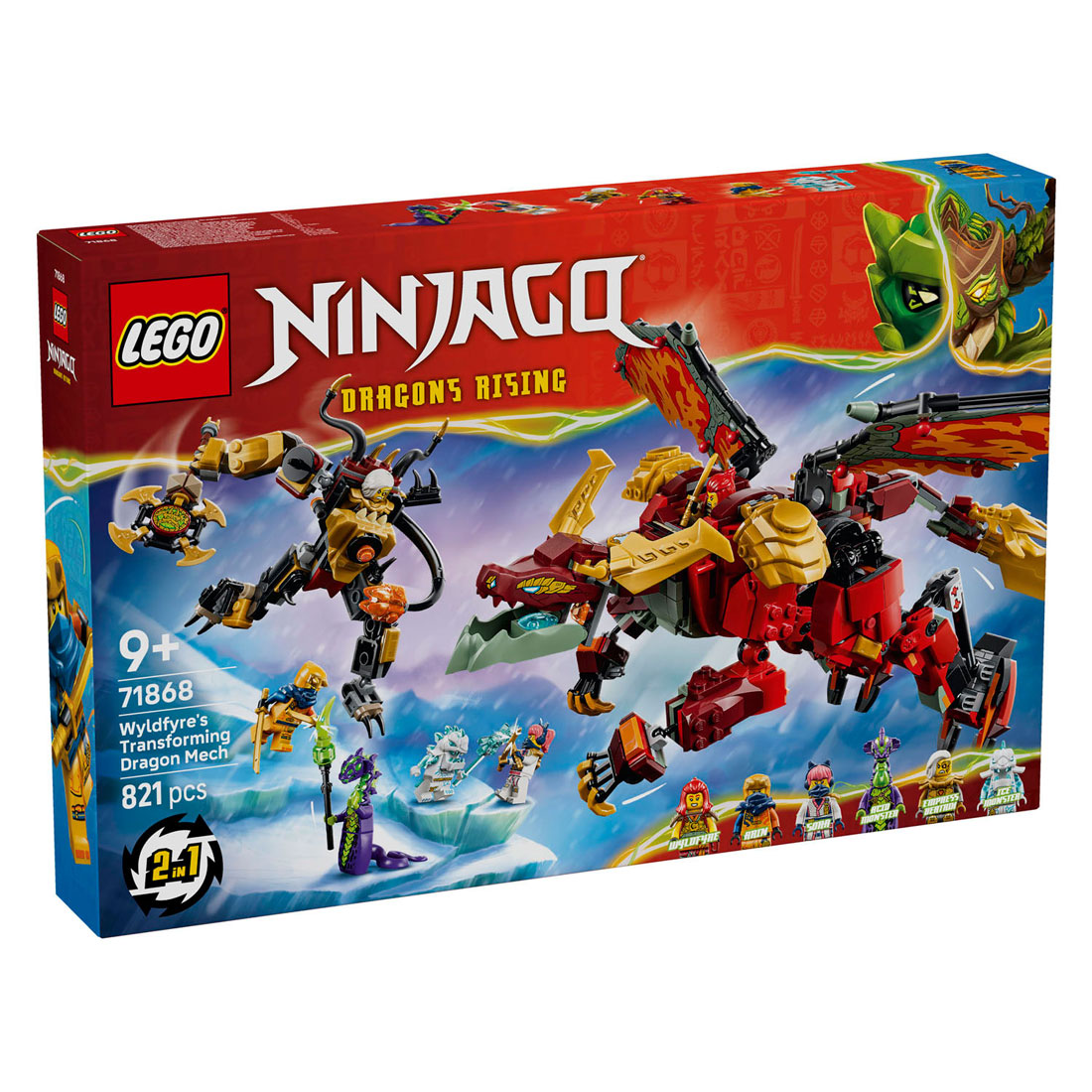 LEGO Ninjago 71868 Wyldfyre's Transformerende Drakenmecha