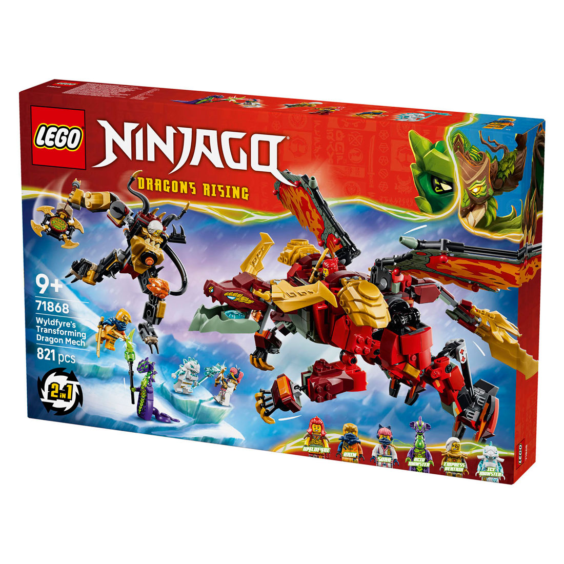 LEGO Ninjago 71868 Wyldfyre's Transformerende Drakenmecha
