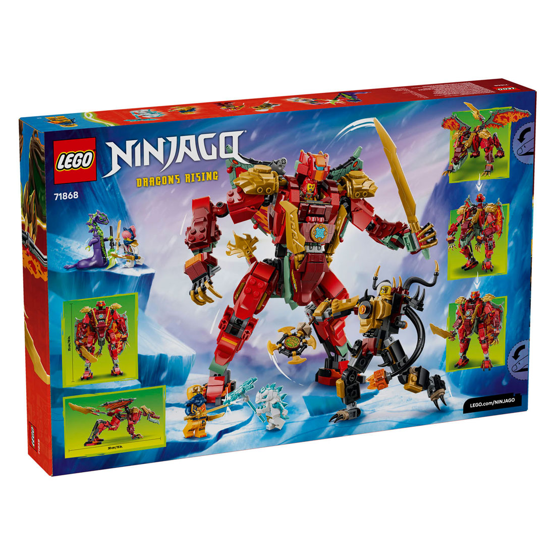 LEGO Ninjago 71868 Wyldfyre's Transformerende Drakenmecha