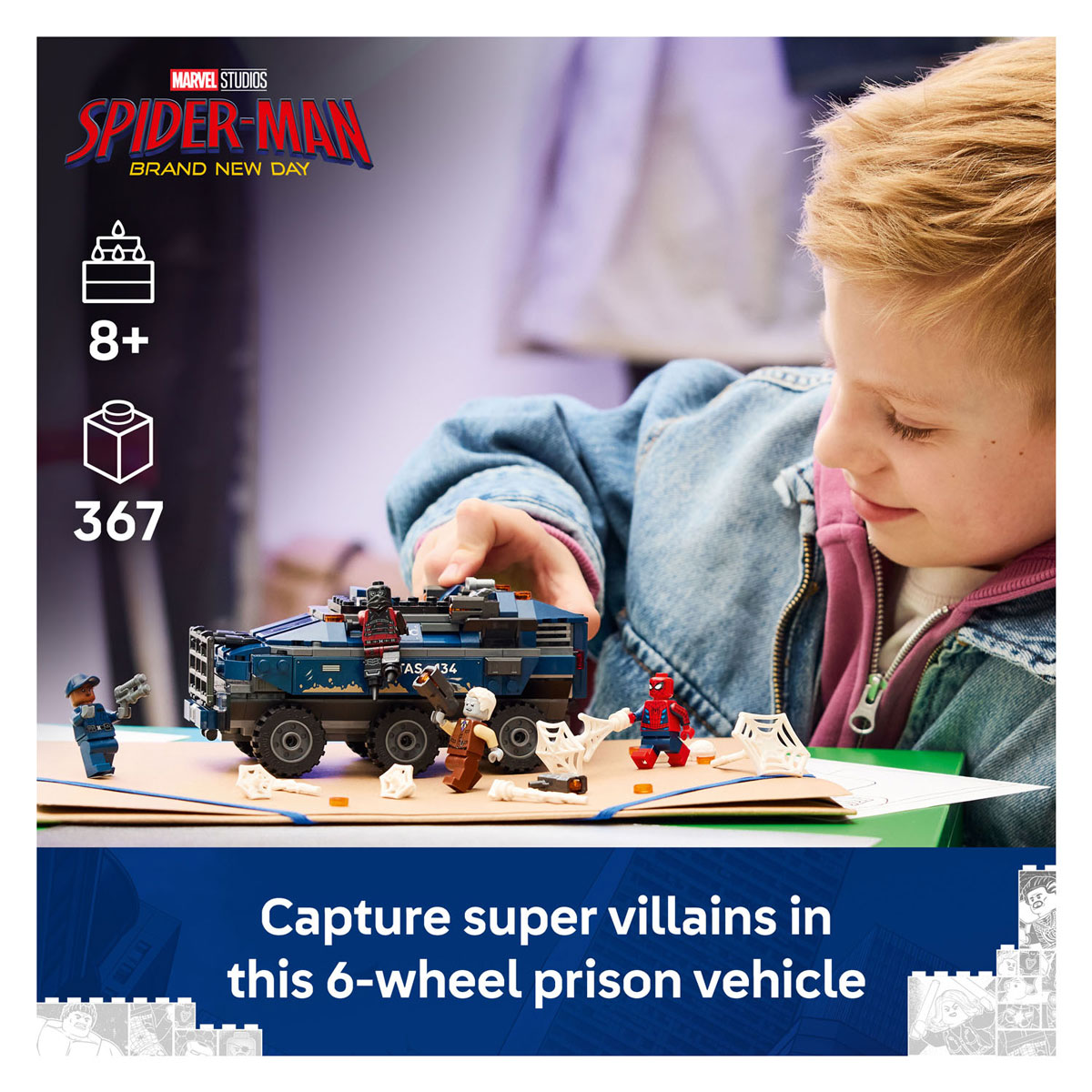 LEGO Marvel 76349 Spiderman Achtervolging van Gevangenistransport