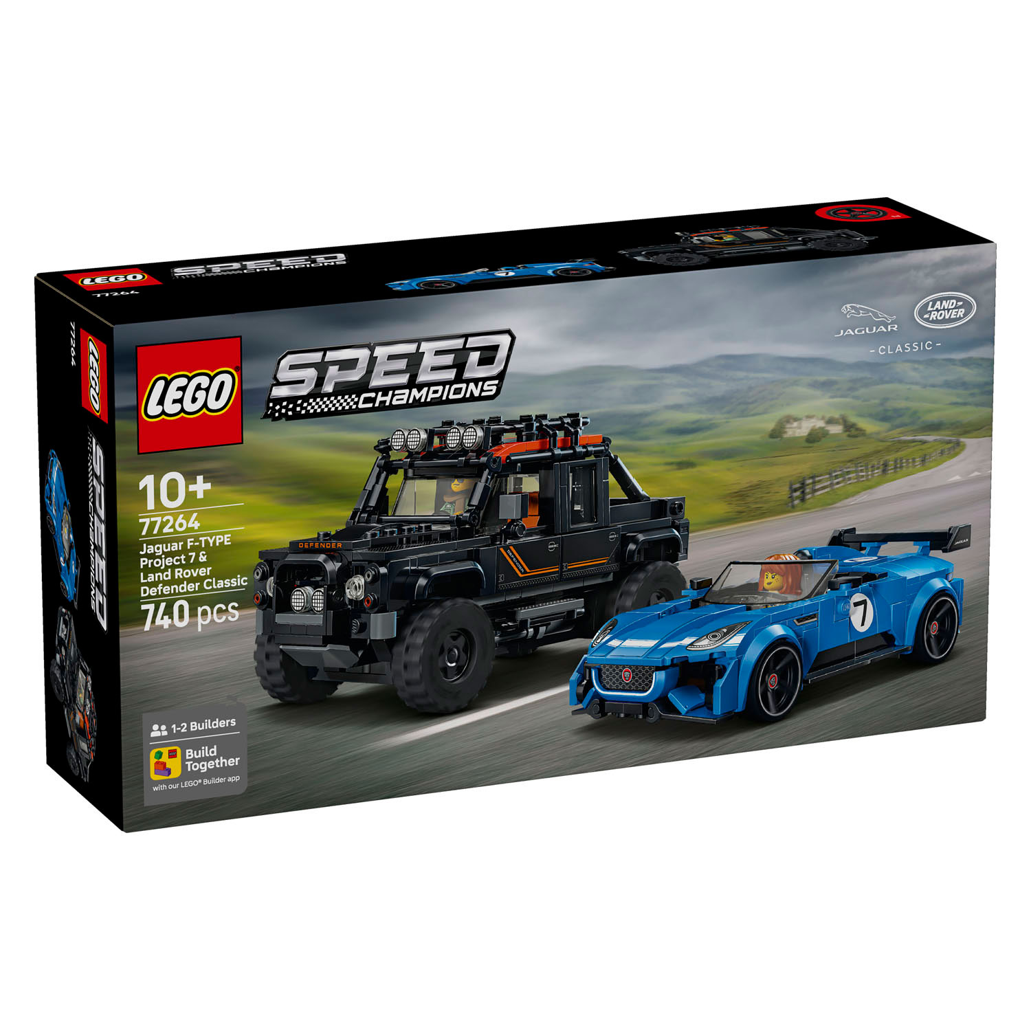 LEGO Speed Champions 77264 Jaguar Project 7 en Land Rover Defender