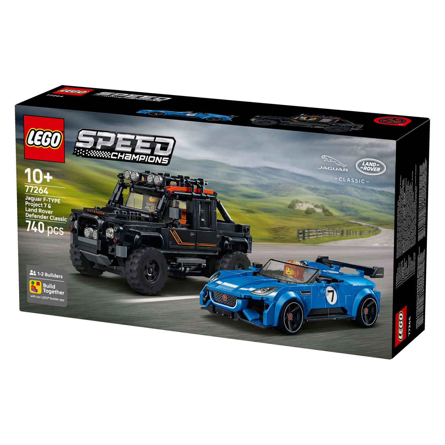 LEGO Speed Champions 77264 Jaguar Project 7 en Land Rover Defender