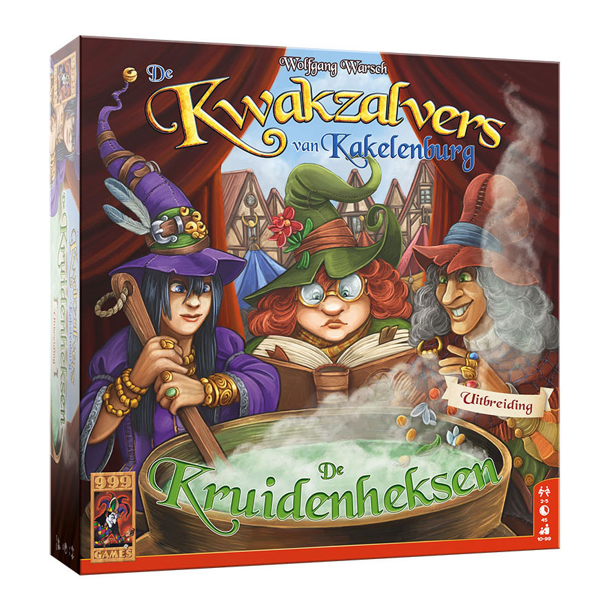 De Kwakzalvers van Kakelenburg: De Kruidenheksen Uitbreiding Bordspel