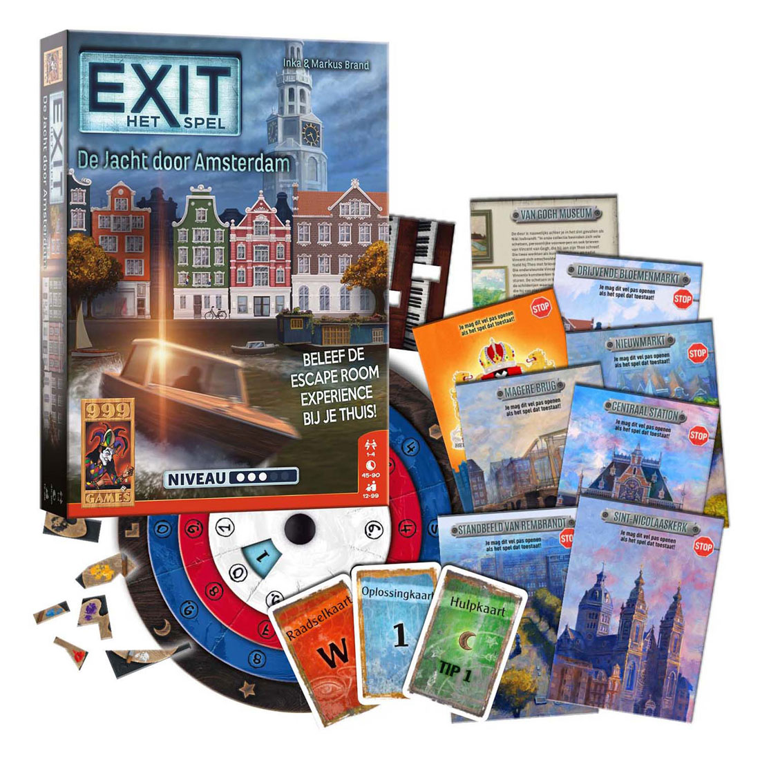 999 Games EXIT - De Jacht door Amsterdam Kaartspel