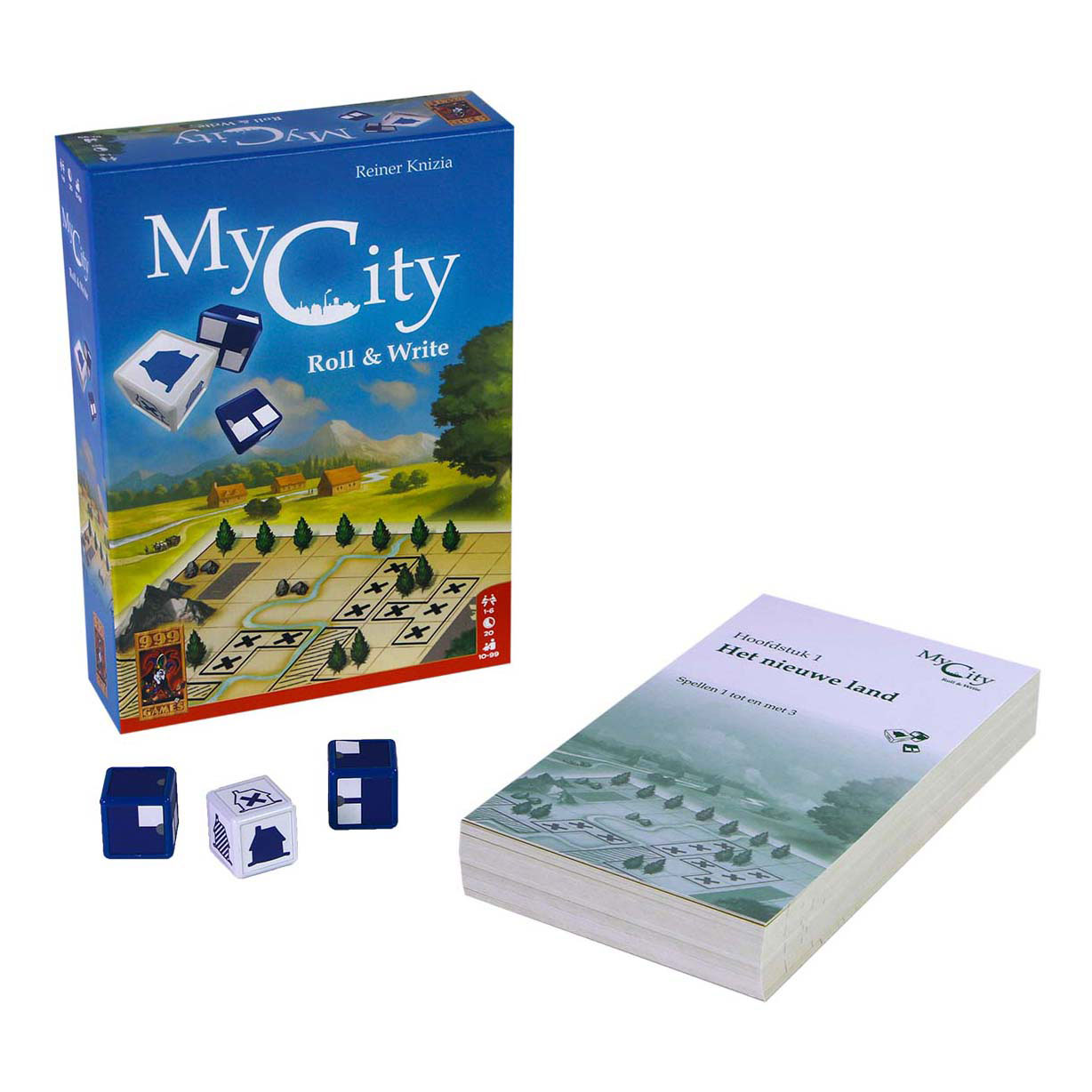 999 Games My City Roll & Write Dobbelspel