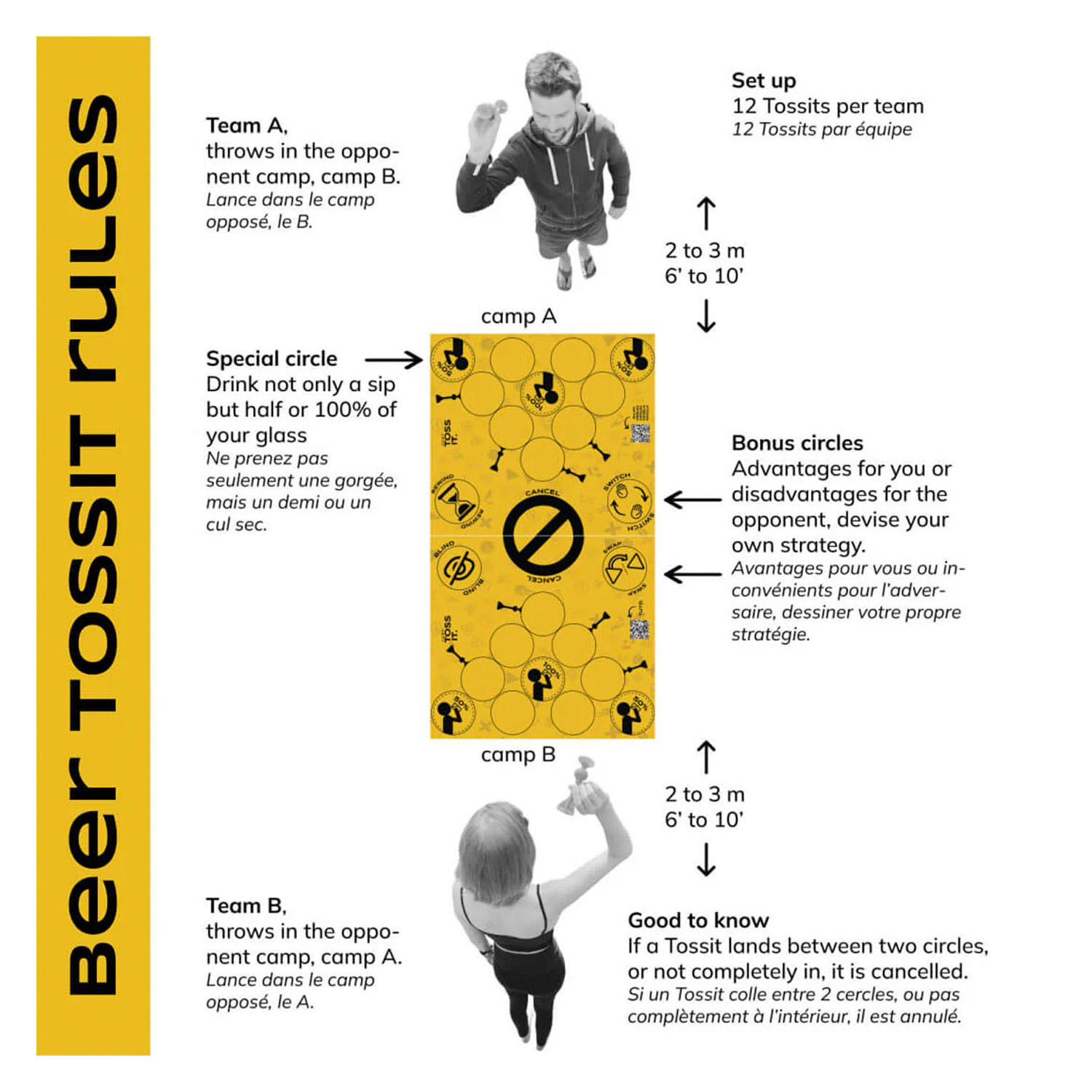 999 Games Tossit - Plateau de jeu de société