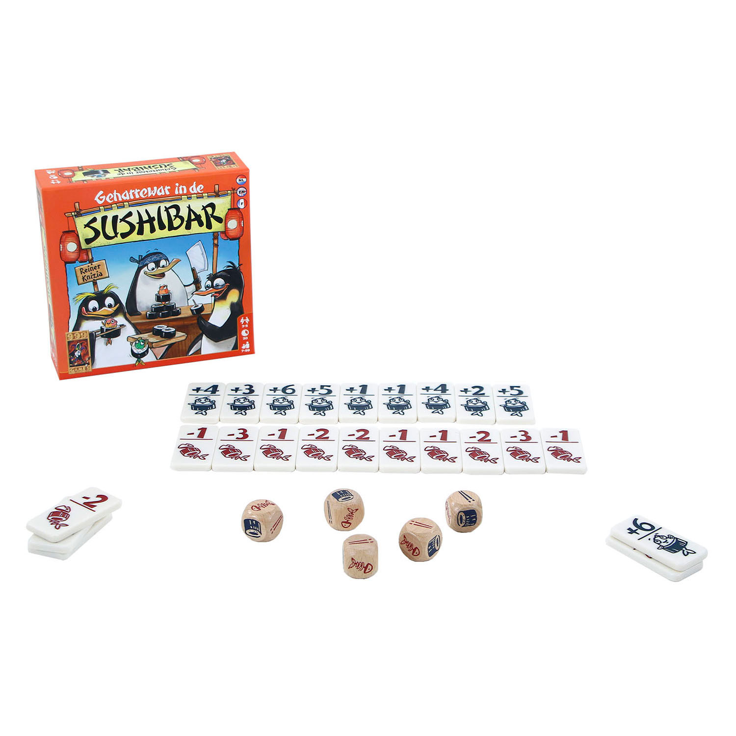 999 Games Geharrewar in de Sushibar - Dobbelspel