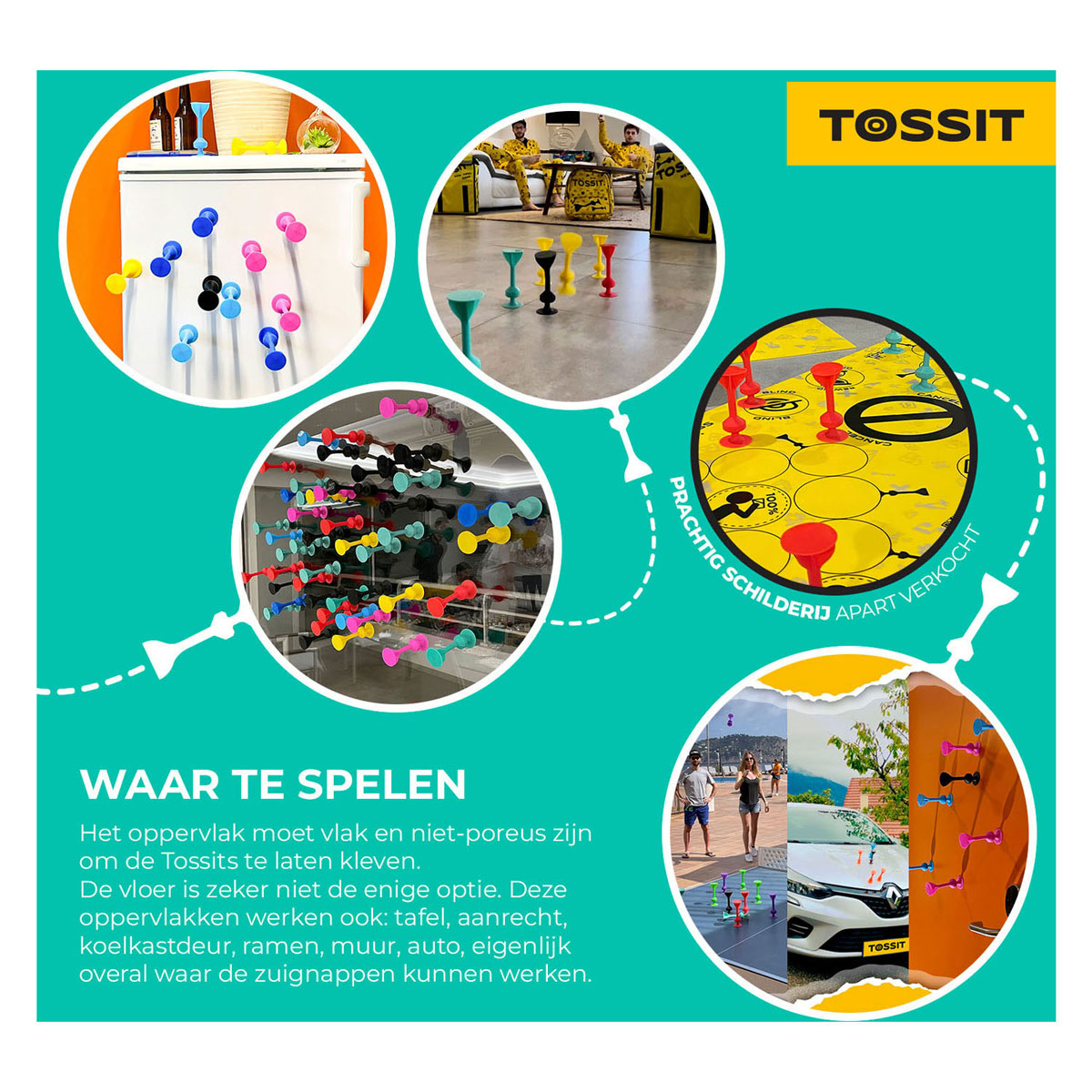 999 Games Tossit - Pack de démarrage - Rouge-Turquoise