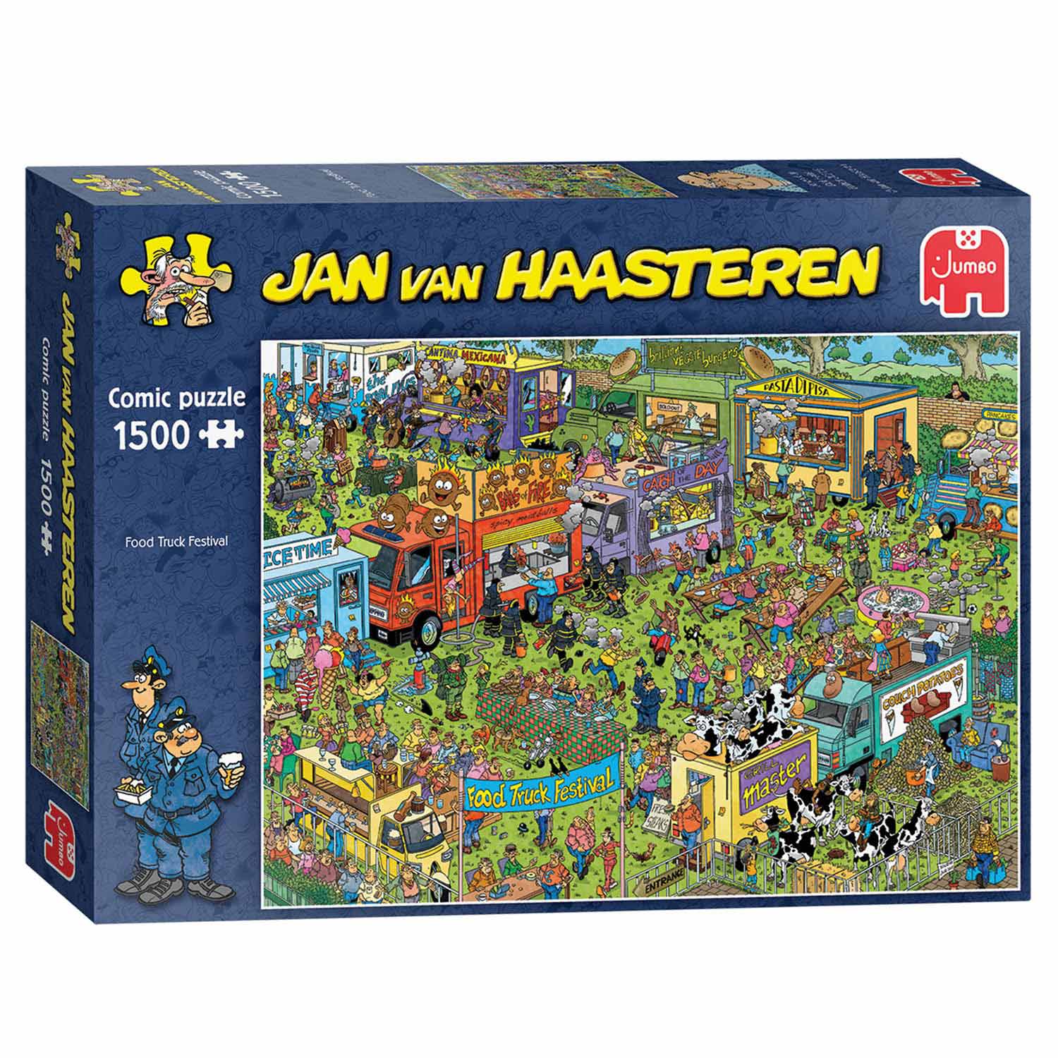 Puzzle Jan van Haasteren – Festivals de camions de nourriture, 1500 pièces.