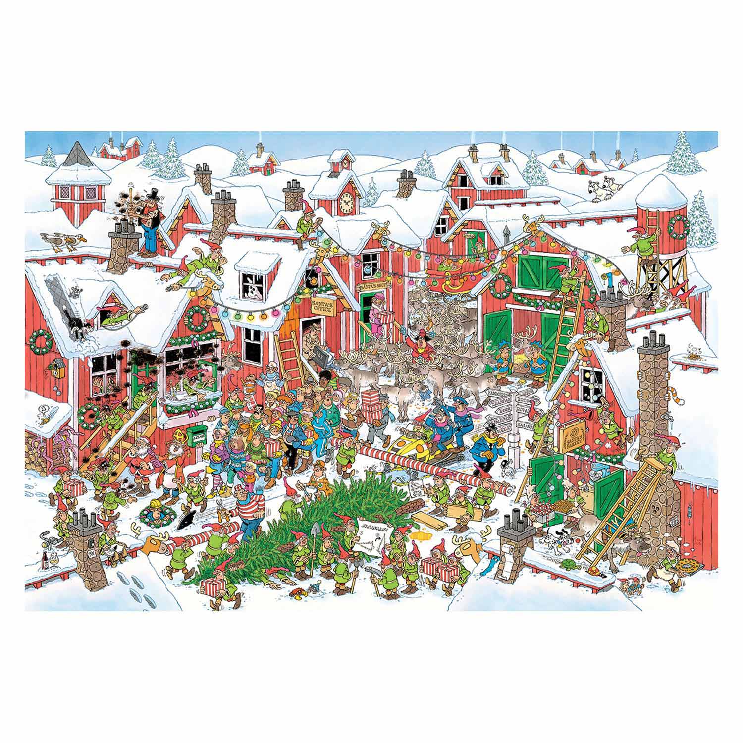 Puzzle Jan van Haasteren - Village du Père Noël, 5000 pièces.
