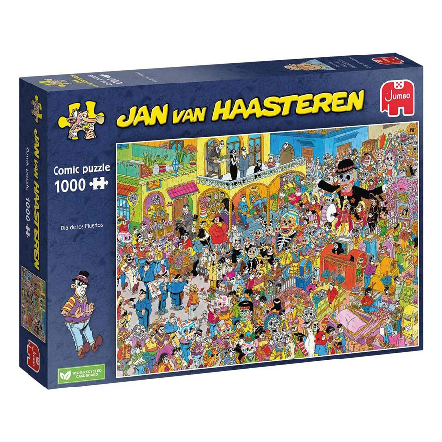 Puzzle Jan van Haasteren – Dia De Los Muertos, 1000 pièces.