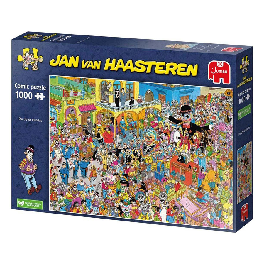 Puzzle Jan van Haasteren – Dia De Los Muertos, 1000 pièces.