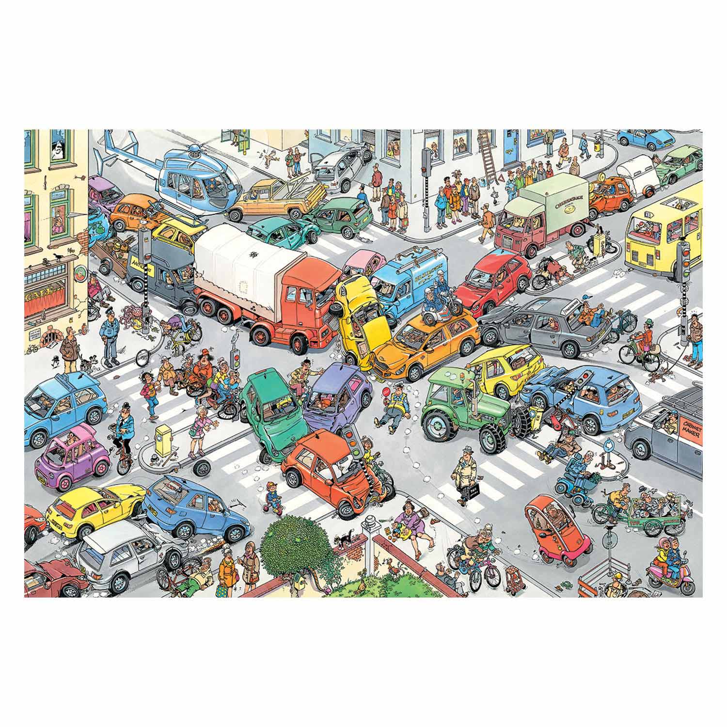 Puzzle Jan van Haasteren - Chaos de la circulation, 3000 pièces.