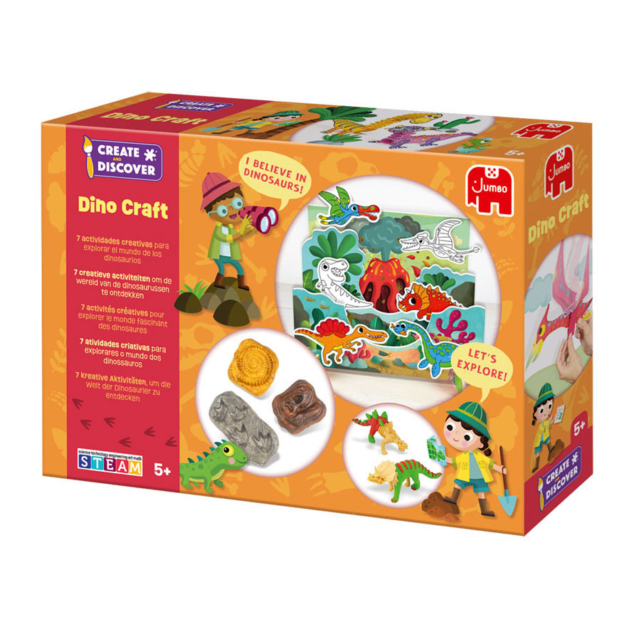 Jumbo Create & Discover Dino Craft Bastelset