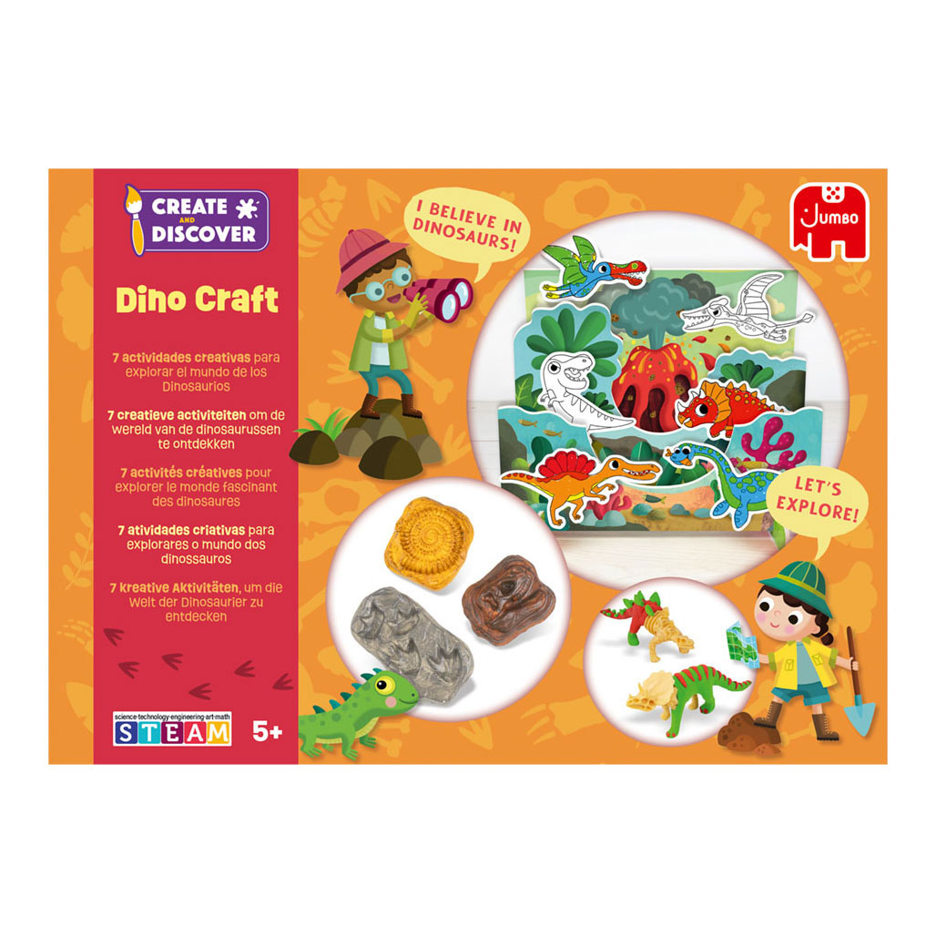 Jumbo Create & Discover Dino Craft Bastelset