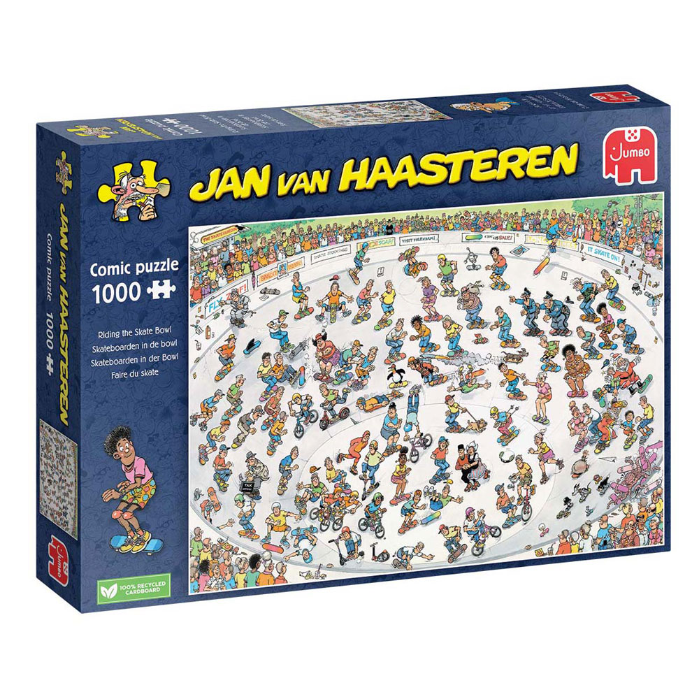 Puzzle Jan van Haasteren - Skateboarding in the Bowl, 1000 pcs.