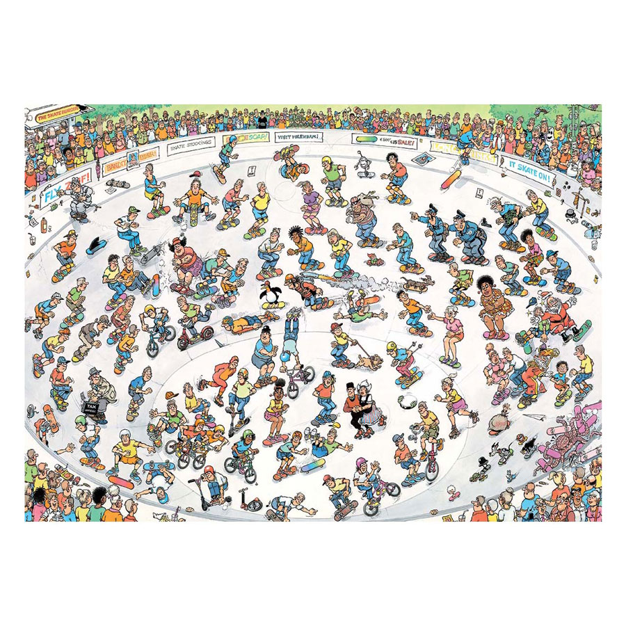 Puzzle Jan van Haasteren - Skateboarding in the Bowl, 1000 pcs.