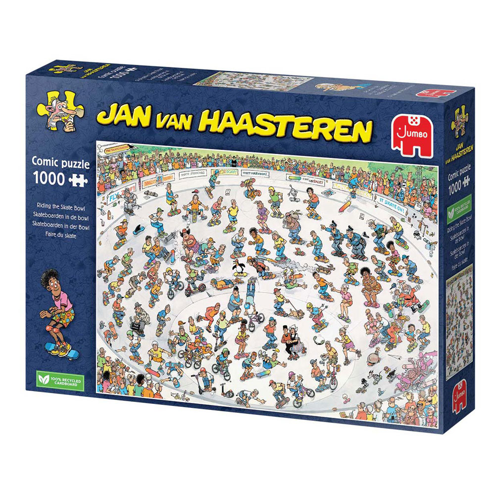 Puzzle Jan van Haasteren - Skateboarding in the Bowl, 1000 pcs.