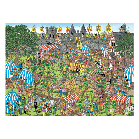 Jan Haasteren Puzzle - Robin Hood Festival, 1500 Teile.