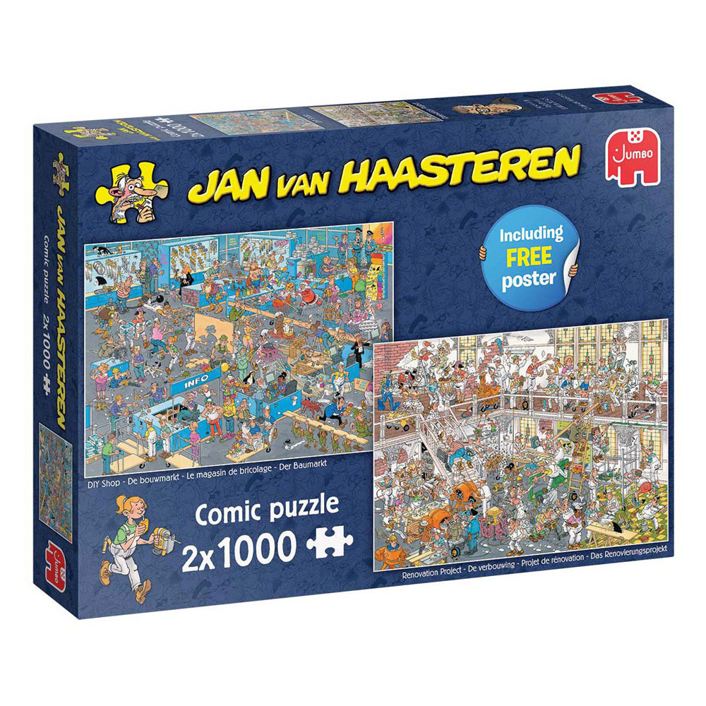 Jan van Haasteren Puzzle – How Not Do DIY, 2x1000 Teile.