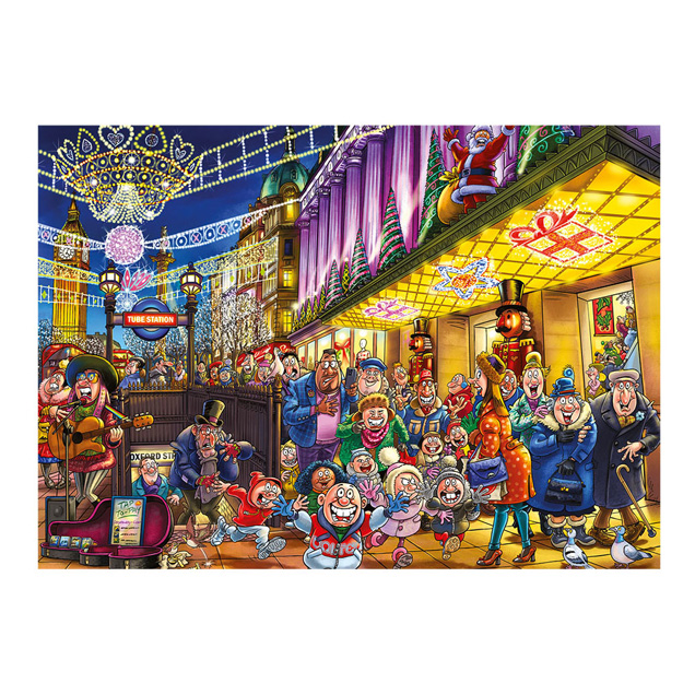 Puzzle Wasgij Christmas 20 - Les fantômes de Noël, 2x1000 pièces.