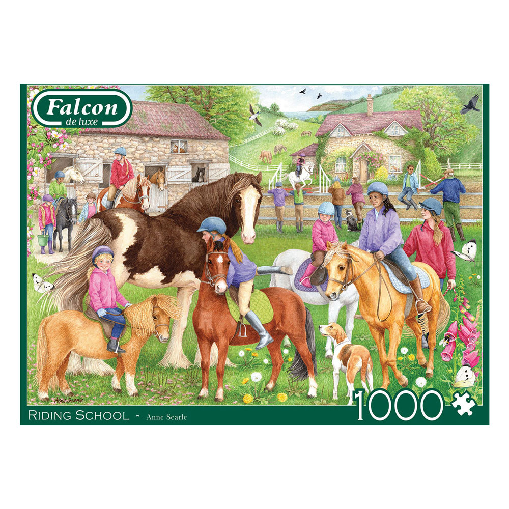 Puzzle Falcon - École d'équitation, 1000 pièces.