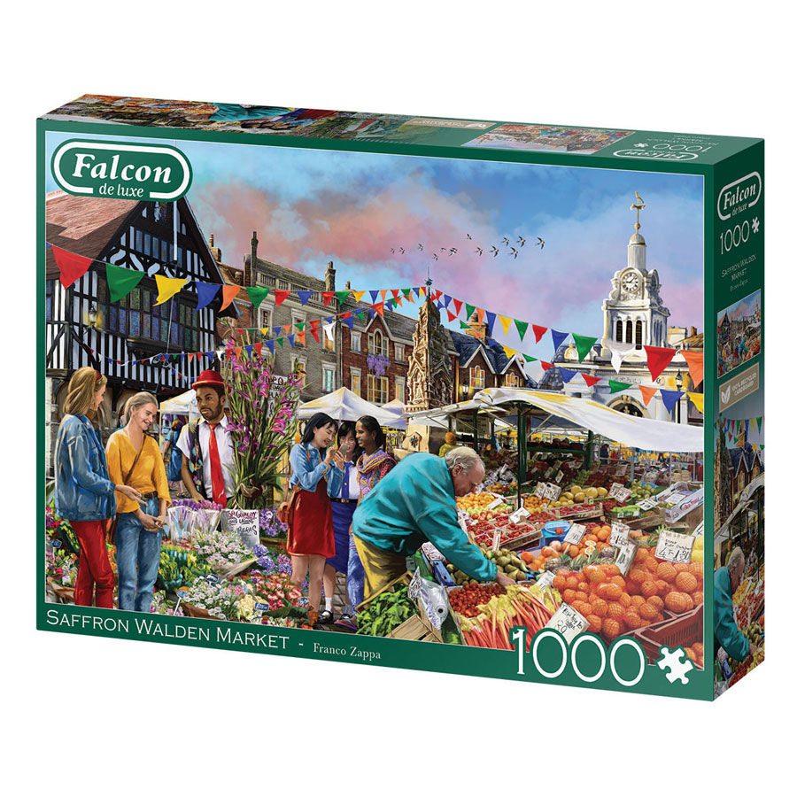 Falken-Puzzle – Saffron Walden Market, 1000 Teile.